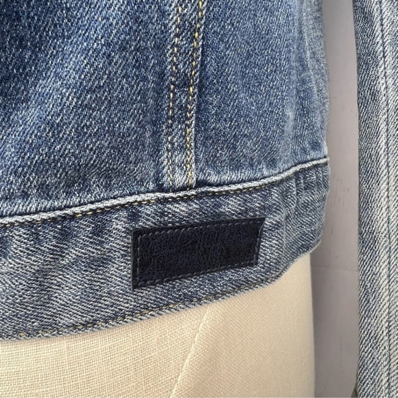 Abercrombie & Fitch Denim Jacket with Knit Collar - Picture 6 of 9